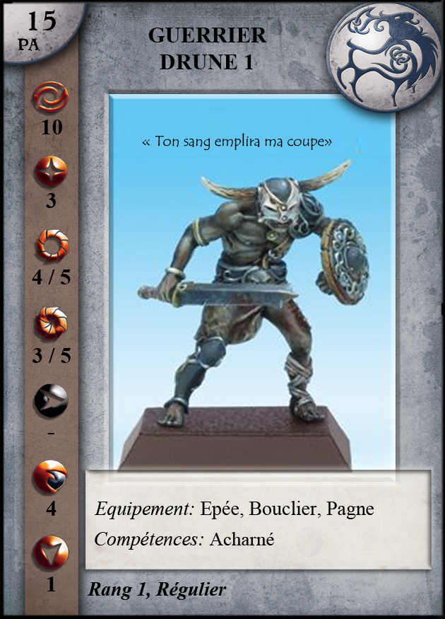 Guerrier Drune 1 (Épée)